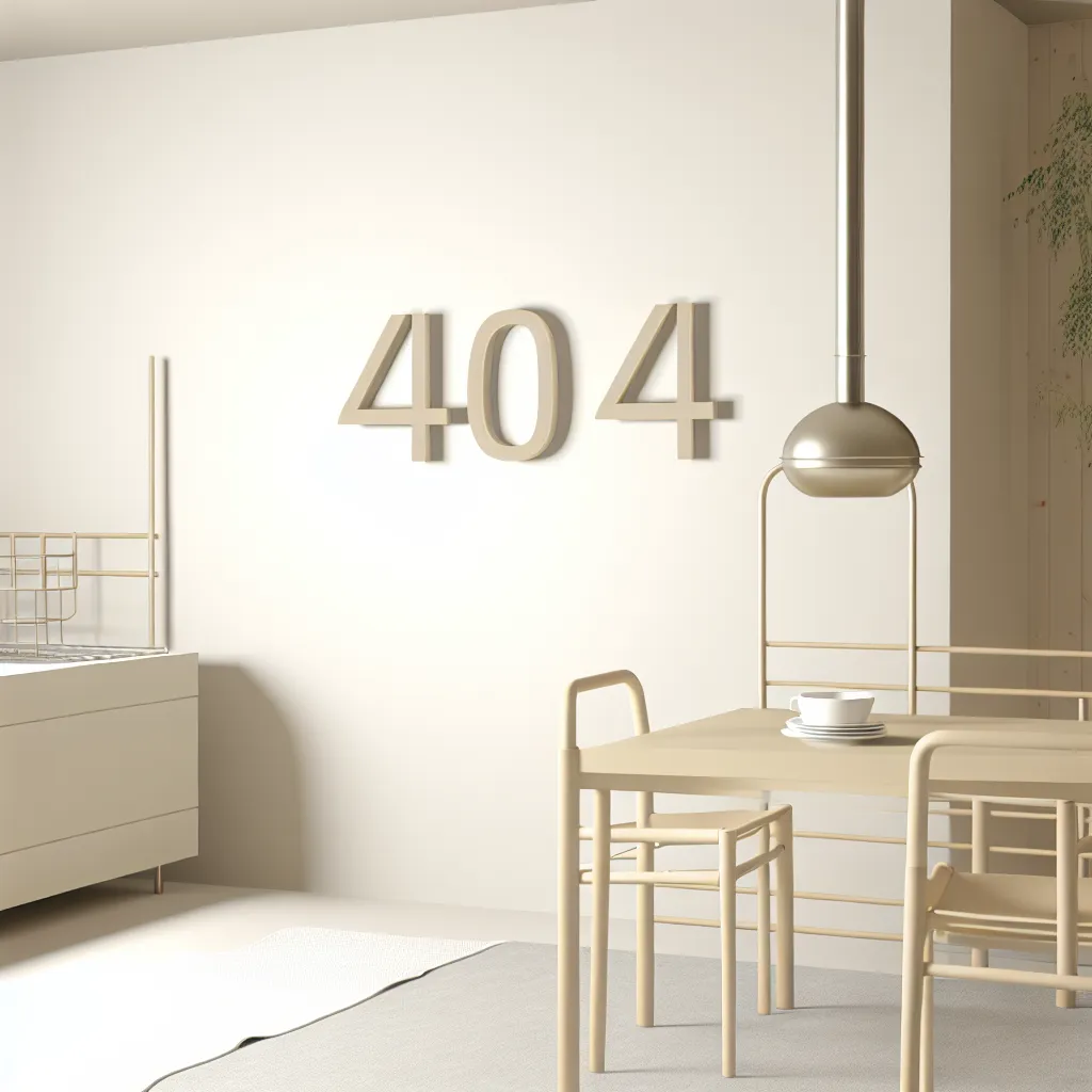 Peaceful Nordic kitchen corner